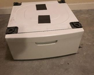Lot P36, Samsung washer/dryer pedestal, like new, with drawer, $75
