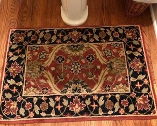 Lot P38, Small handmade bathroom rug, $80