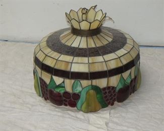 ITEM 12-- stained glass hanging fixture 20' diameter. $100.00