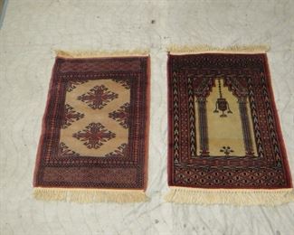 ITEM 77---2 oriental mats 19" x 26" $50.00