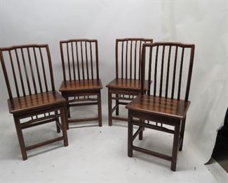 ITEM 106---set of 4 Asian modern chairs. $150.00