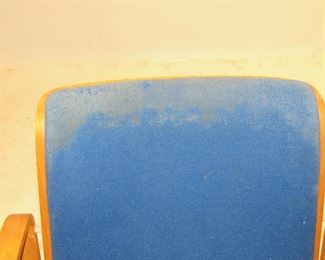 Knoll MCM bentwood armchair, split in side, upholstery AS IS PIC 2