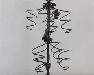 ITEM 170 ---8 bottle iron wine holder. 30.5" high, 15" wide, $30.00