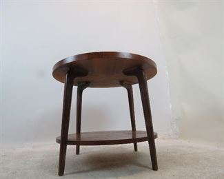 Lane MCM 2 tier table. scratches, minor chips. PIC 2