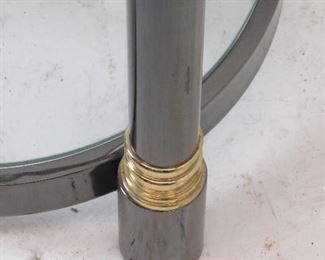 DIA steel and brass glass pedestal. PIC 2