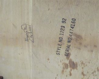 Lane MCM 2 door cabinet on wheels. PIC 2