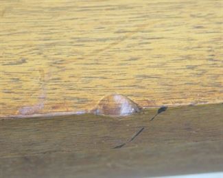 MCM walnut table with dowel corners. PIC 3