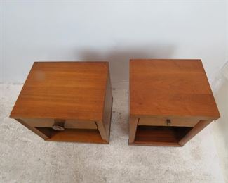 2 MCM nightstands, veneer loss, scratches. PIC 3