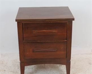 ITEM 236--- MCM nightstand with laminate top, 19.75" wide, 15" deep, 24.5" high $35.00