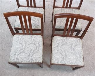 ITEM- 289-- set of 4 danish modern chairs. PIC 3