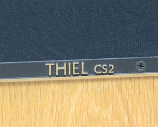 ITEM-301- high quality Pair of Thiel CS 2 oak floor loudspeakers. PIC 2