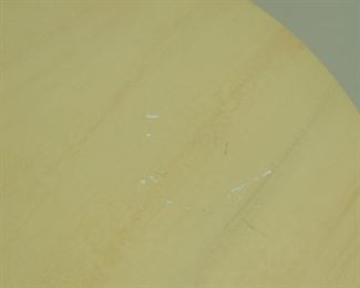 ITEM--303-- 2 faux marble composition pedestals / tables, minor finish loss, nicks, PIC 3