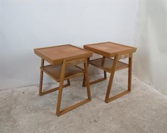 ITEM 306-- Pair MCM cerused end tables, PIC 3