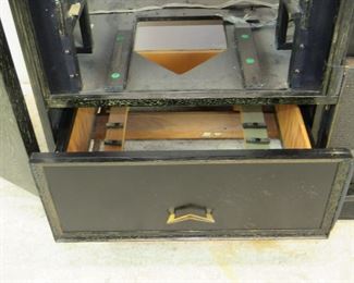 ITEM-309-- MCM cerused ebony, hi fi / television cabinet. no insides or back. great project to re-purpose cabinet. PIC 4
