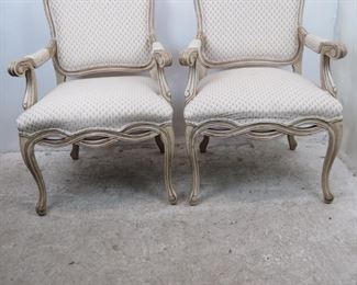 ITEM-359- Pair of french armchairs Made by Fairfield. good overall condition. PIC 2