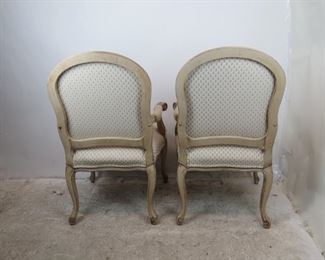 ITEM-359- Pair of french armchairs Made by Fairfield. good overall condition. PIC 5