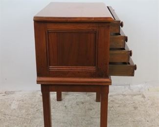 ITEM-360-- 4 drawer spool cabinet on legs. some surface scratches. PIC 2