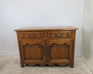ITEM- 363--2 part country french step back cupboard with plate rack. comes with key. PIC 2