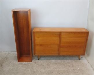 ITEM-364- 2 part MCM sliding door cabinet. PIC 2