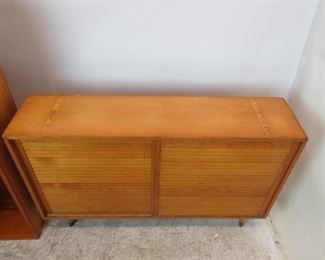 ITEM-364- 2 part MCM sliding door cabinet. PIC 3