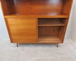 ITEM-364- 2 part MCM sliding door cabinet. PIC 4