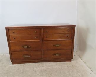 ITEM-369-- MCM credenza / 8 drawer dresser by Mengel. 55.25" wide, 21" deep, 33.25" high $375.00