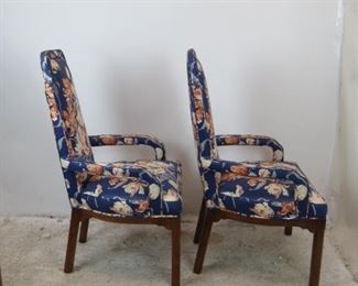 ITEM- 374- Pair of Tomlinson modern style upholstered fireplace lounge chairs. PIC 2