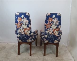 ITEM- 374- Pair of Tomlinson modern style upholstered fireplace lounge chairs. PIC 3