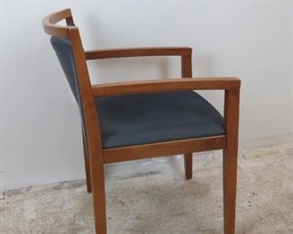 ITEM-380- Knoll "Ricchio" designed upholstered arm chair. Minor surface imperfections from normal use PIC 2