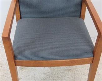 ITEM-380- Knoll "Ricchio" designed upholstered arm chair. Minor surface imperfections from normal use. PIC 3