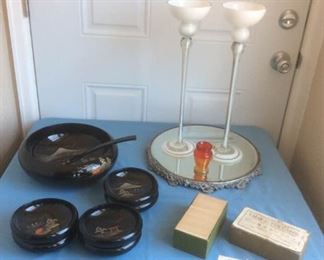 Candle Holders and Asian items