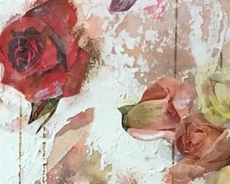 Signed Mixed Media Collage, Helga Brinitzer