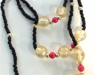 Lot 2 Beaded Necklaces