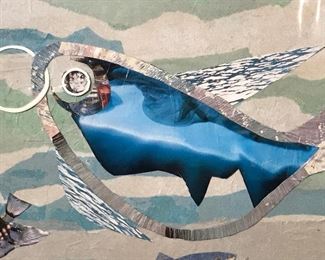 Signed Mixed Media Collage Helga Brinitzer