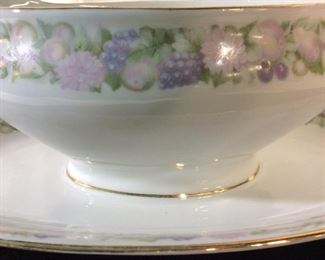 Vintage Czechoslovakian Porcelain Gravy Boat