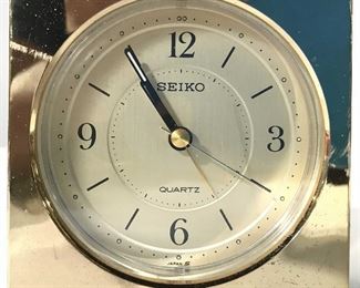 Gold Toned SEIKO Desk Clock