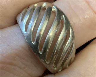 4 Vintage Silver Toned Rings