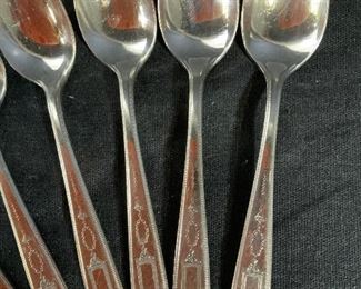 Set 2 Silver Plate Teaspoons Flatware