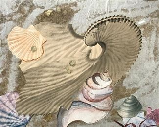 Signed Mixed Media Collage Helga Brinitzer