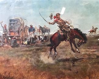 Reproduction Painting Rider of the Rough String
