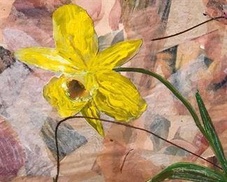 Signed Mixed Media Collage Helga Brinitzer