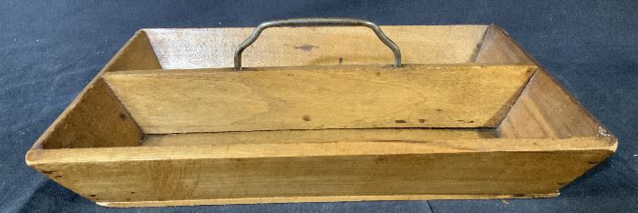Wooden Wooden Basket with Handle