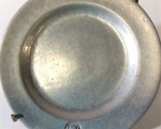 RWP Colonial Style Collectible Pewter Plate