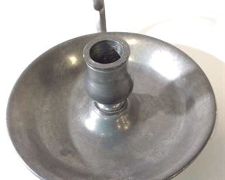 BROOKS Collectible Pewter Chamber Candlestick