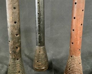 Antique Wool Spinner Up Cycled Candle Sticks