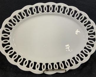 Decorative Platter, Openwork Trim