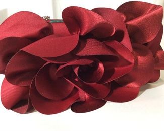 Designer SONDRA ROBERTS Fabric Hard Case Purse