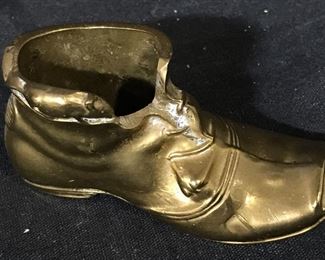 Polished Brass Shoe Decorative Accessory