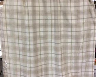 Custom Made Ceiling to Floor Plaid Window Drapes