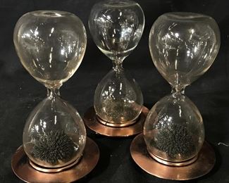 Set of Three Magnetic Hourglasses